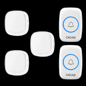 USB门铃远距离门铃无线家用智能遥控电子二拖三门玲穿墙 叮咚门铃