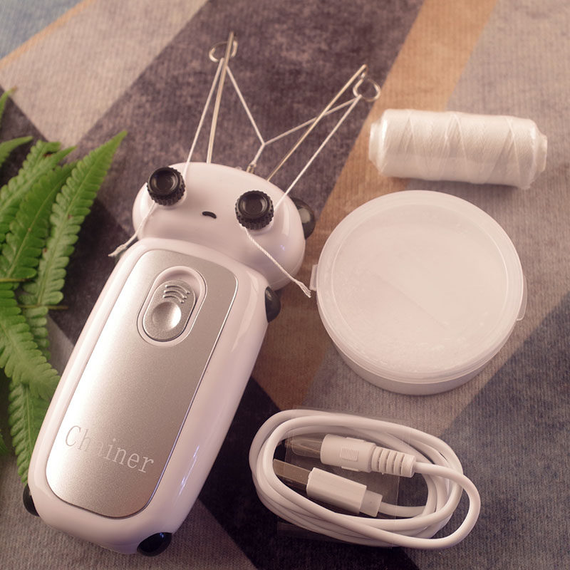 开脸器面部脱毛除毛仪绞脸机男女去脸毛神器电动挽脸挽面器拔毛器