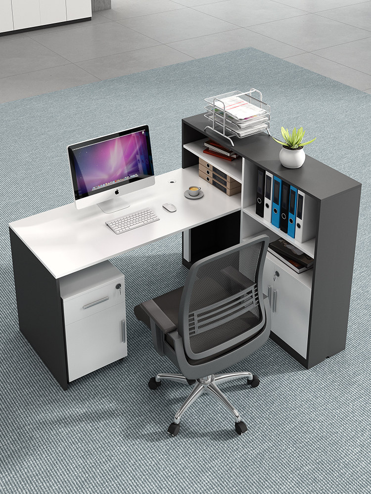 简约现代财务工作台员工位双人4/四人工作位职员办公桌椅组合桌子