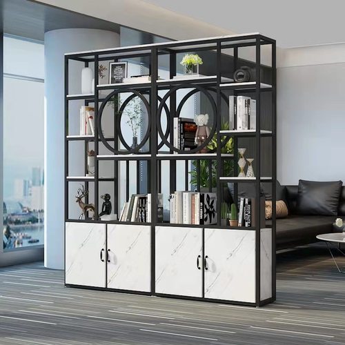 置物架双面落地多宝阁展示书架