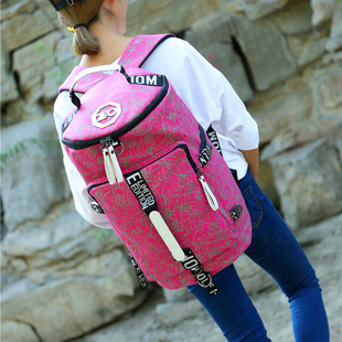 新款 减压 双肩包旅行背包女大容量休闲百搭旅游包健身包行李包时尚