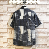 2025新款冰丝衬衫男短袖夏季设计感小众衬衣外套D653P35，男装T恤，星座101C（原电商A011-3）