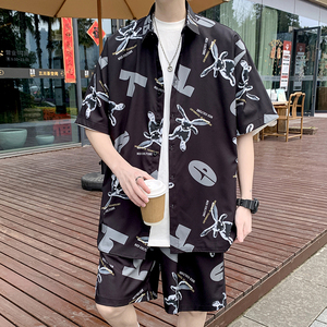 2025新款夏威夷衬衫沙滩短袖情侣套装（可单卖）TZ6713 P58图片