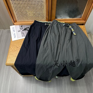 吴小越W2392男童拼色散兵裤子儿童运动户外长裤男孩休闲运动裤