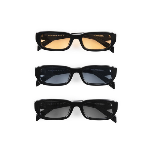 OD抗紫外线UV400窄框老钱墨镜