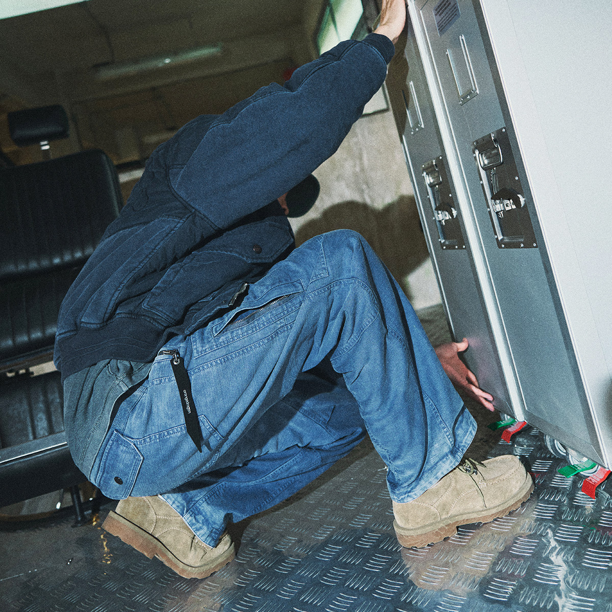 ODxMIDUPDATE联名作战系列双面穿水洗炒色晕染做旧重磅工装伐木裤,男装,休闲裤,淘宝优惠券,粉丝福利购,淘宝优惠卷