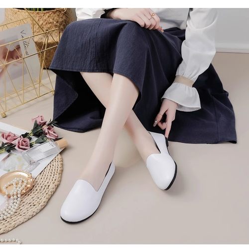 牛筋底舒适一脚蹬通勤单鞋女中老