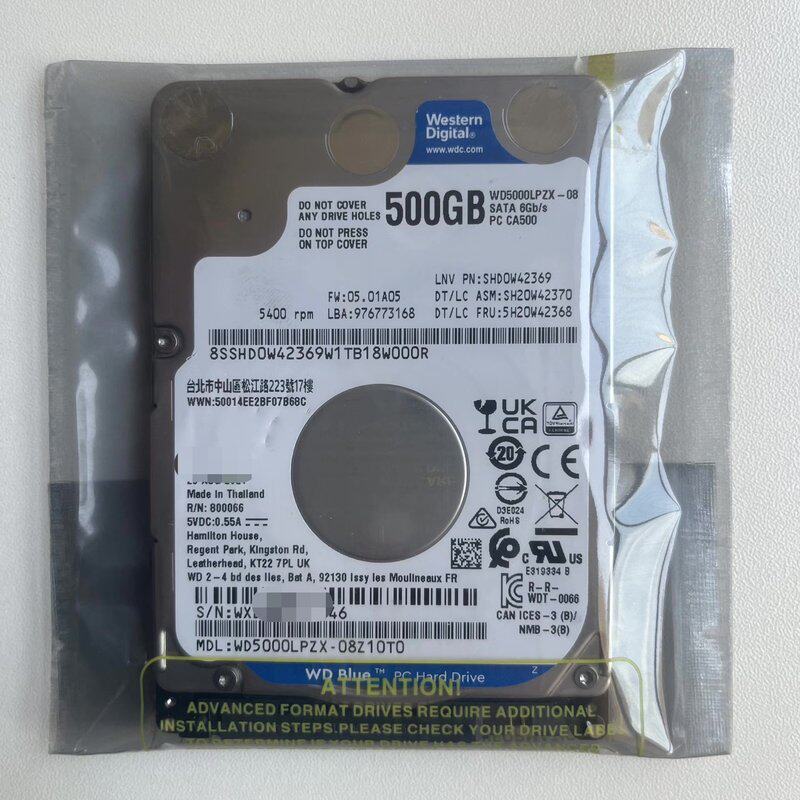 特价出全新原装正品0通电西数500G蓝盘,WD5000LPZ--议价商品
