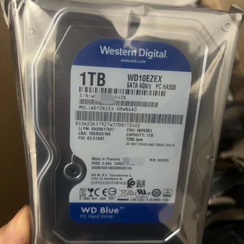 特价出全新原装25年出厂0通电西数蓝盘1T，WD10EZEX--议价商品