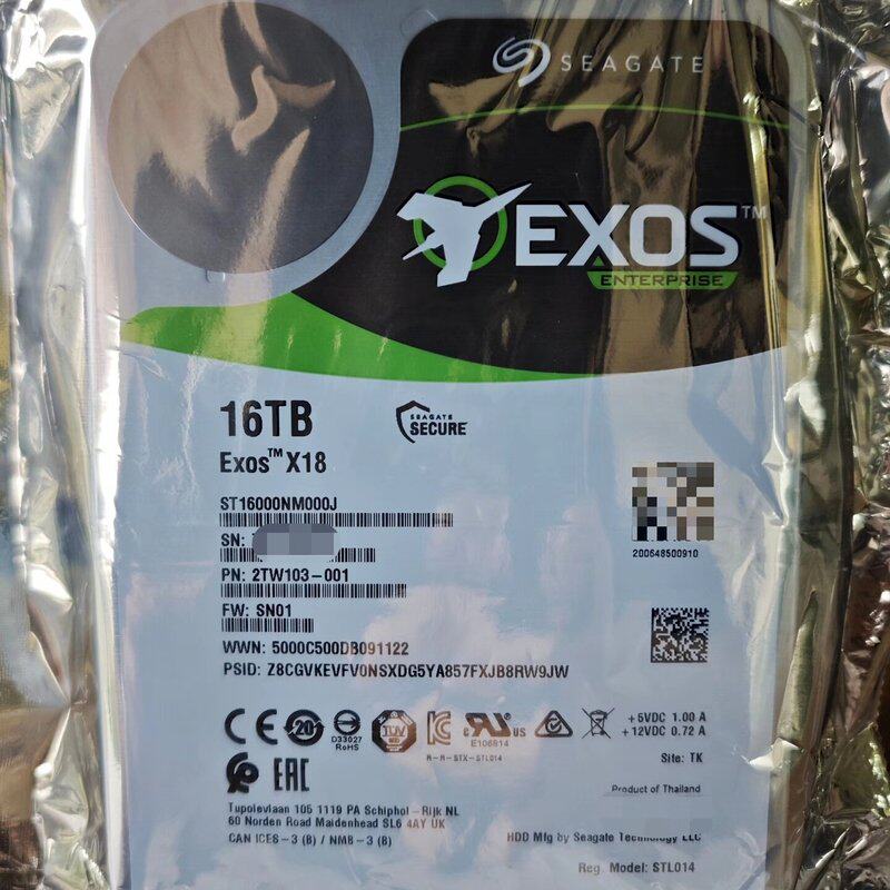 出全新原装25年出厂希捷银河16T企业级硬盘。型号:ST--议价商品