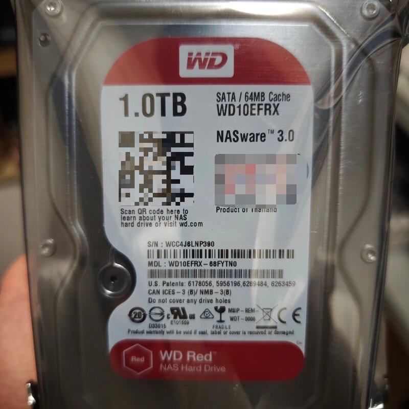 特价出全新原装正品0通电WD10EFRX西部数据1T红盘企业--议价商品