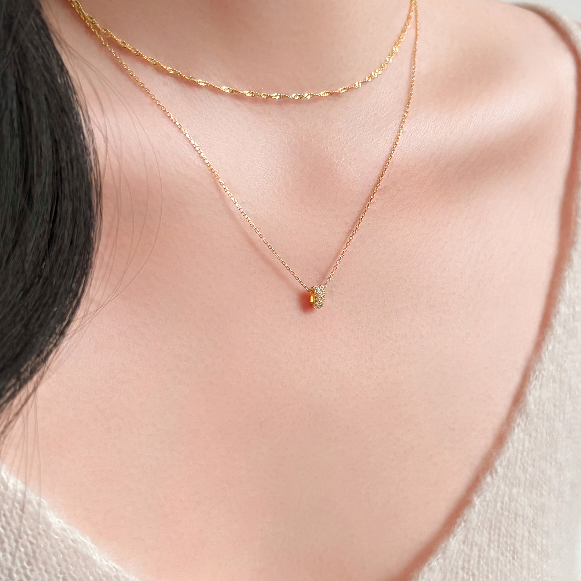 解药/S925银迷你满钻吊坠项链