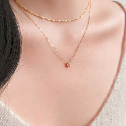 解药/S925银迷你满钻吊坠项链