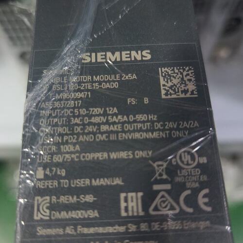 机模块6SL3120-2TE15-0AD06SL3120-2TE13-0AD06SL3120-2TE21-0AD0