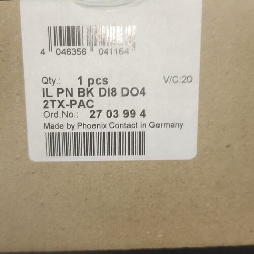 议价总线耦合器IL PN BK DI8 DO4 2TX-PIL PN BK DI8 DO4 2TX