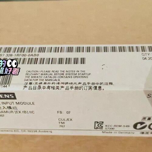 字量输入模块6ES7326-1RF00-006ES7326-1RF00-006ES7326-1BK01-00