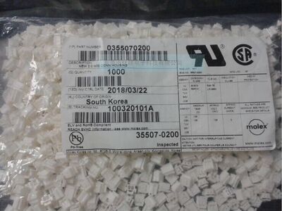 MOLEX 35507-0200 355070200 连接器胶壳现货供应原装进口