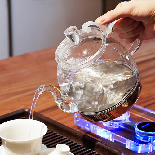 佰宝水晶玻璃恒温电热水壶泡茶