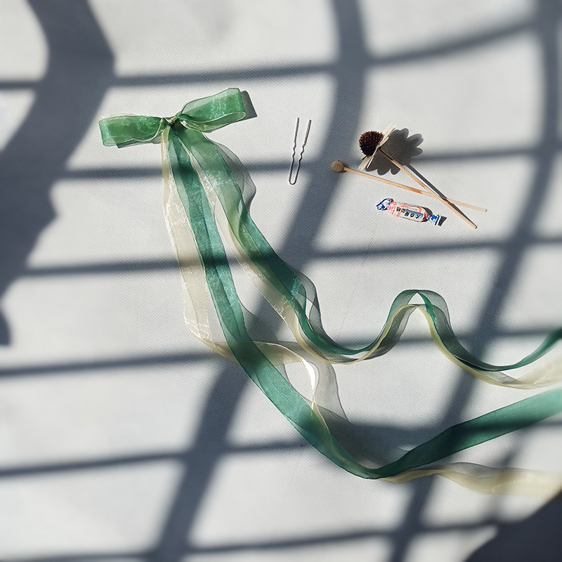 古风超仙后压明制少女长流苏飘带