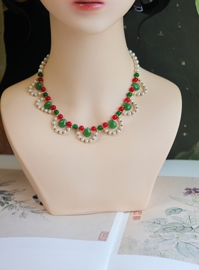 【绿肥红瘦】软璎珞仿珍珠项链