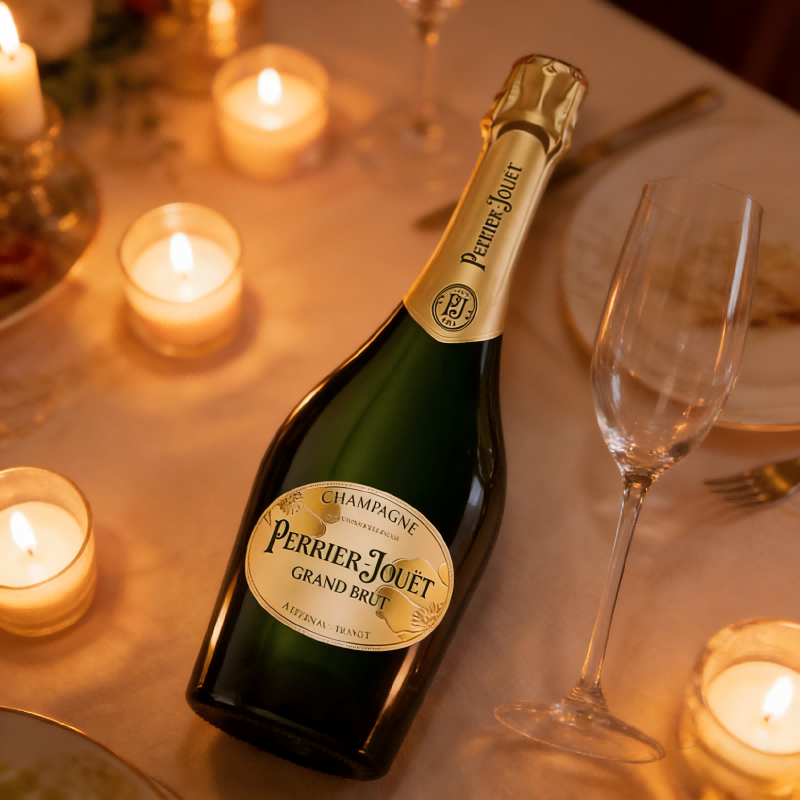 法国巴黎之花PerrierJouet香槟干型葡萄酒桃红起泡酒凯撒王气泡酒