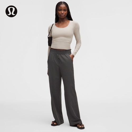Stretch Woven 女士阔腿裤 拒水*常规版型丨lululemon丨LW5GWBS