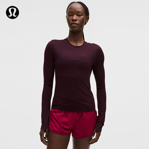 Swiftly Wool 女士羊毛混纺长袖运动衫丨lululemon丨LW3JI4S