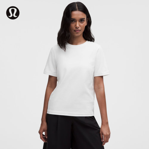 The Classic 女士经典剪裁平纹针织 T 恤丨lululemon丨LW3LC5S