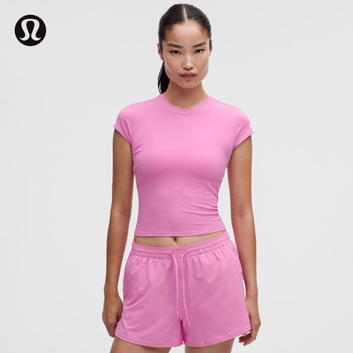 女士棉混纺短款短袖 T 恤丨lululemon丨LW3ILWS