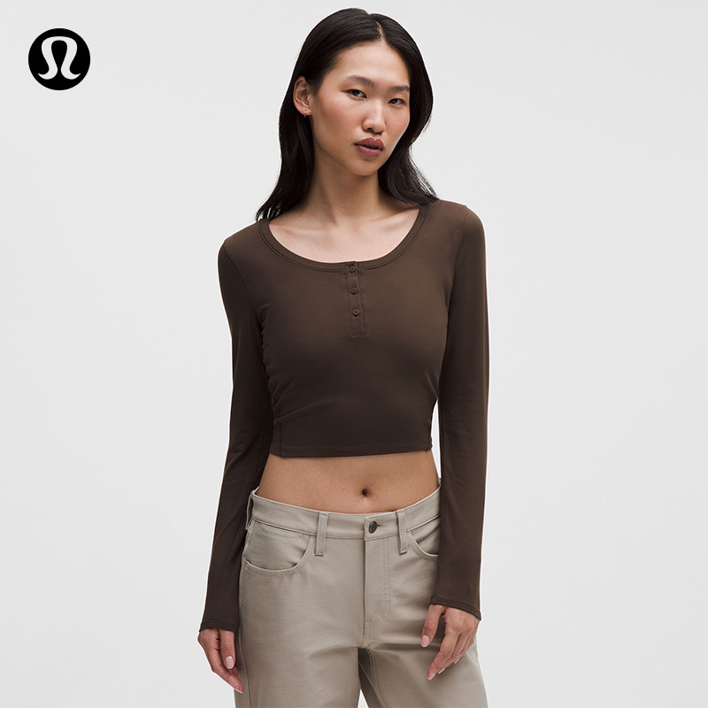 Rulu 女士长袖亨利衫丨lululemon丨LW3IU0S 女士实拍商品图