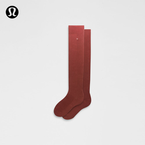 Ribbed 罗纹棉混纺过膝袜丨lululemon丨LU9CUDS