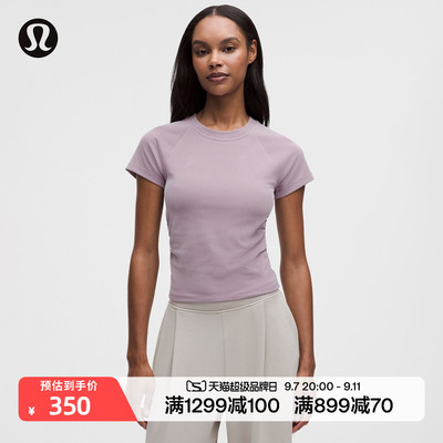 Micro-Rib Softstreme女士罗纹短袖T恤 速干丨lululemon丨LW3KUYS