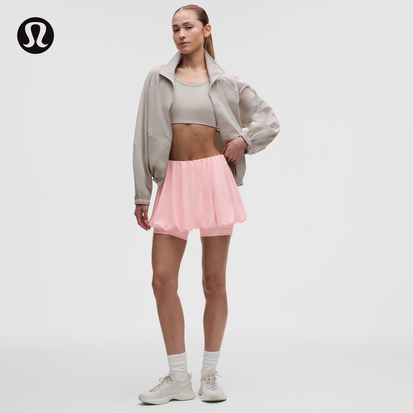 Bubble-Hem 女士蓬松下摆高腰短款裙裤 拒水丨lululemon丨LW7EAVS图片