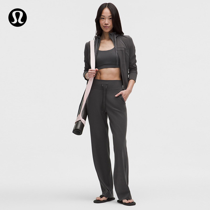 Groove 女士高腰阔腿裤*亚洲版型丨lululemon丨LW5IW3A - 实物图