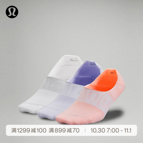 Power Stride 女士低边短袜 *3 双装丨lululemon丨LW9DLES