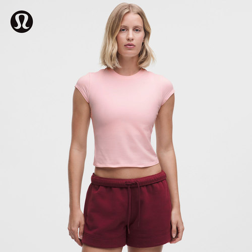 女士棉混纺短款短袖 T 恤丨lululemon丨LW3ILWS