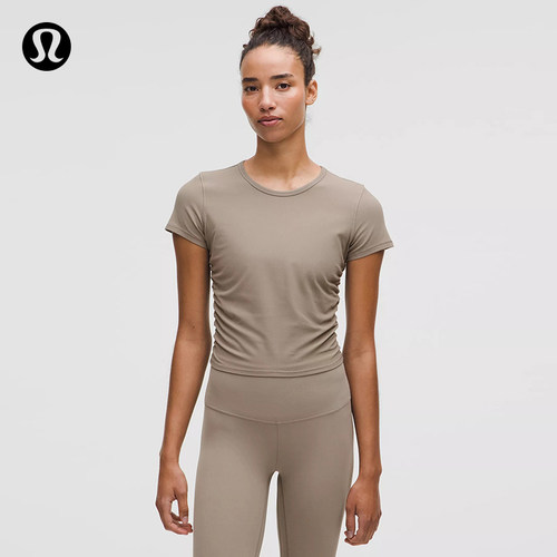 All It Takes女士运动短袖 T 恤*罗纹Nulu™丨lululemon丨LW3GNAS