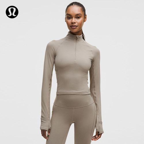 It's Rulu 女士运动短款半拉链衫 芯吸丨lululemon丨LW3HYAS