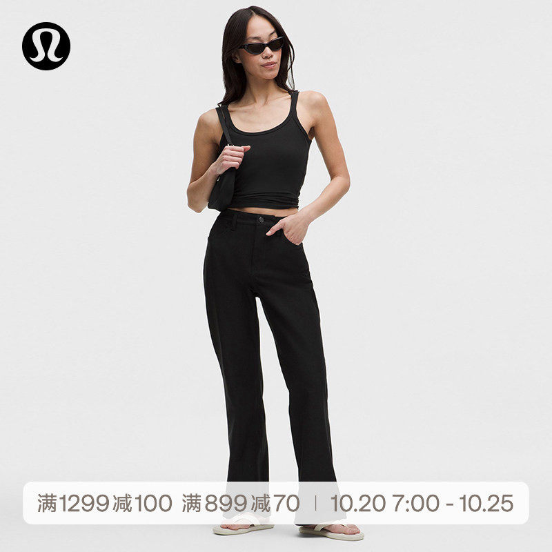 EasyFive 女士五袋款高腰微喇裤*亚洲版型丨lululemon丨LW5IW5A