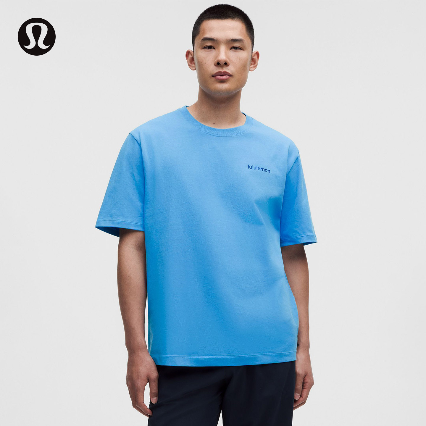 Heavyweight男士短袖T恤*文字徽标 速干芯吸丨lululemon丨LM3GDCS图片