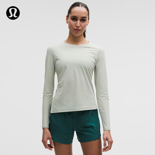 Side-Ruched 女士跑步侧边褶饰长袖T恤 防晒丨lululemon丨LW3JWLS