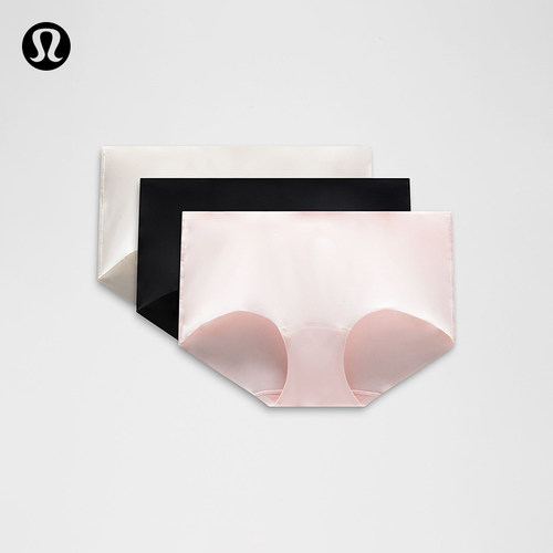 InvisiWear女士中腰平角内裤*3条 速干芯吸丨lululemon丨LW9DC6S