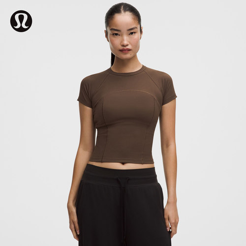 Ribbed Nulu 女士罗纹短袖 T 恤 芯吸丨lululemon丨LW3KNOS