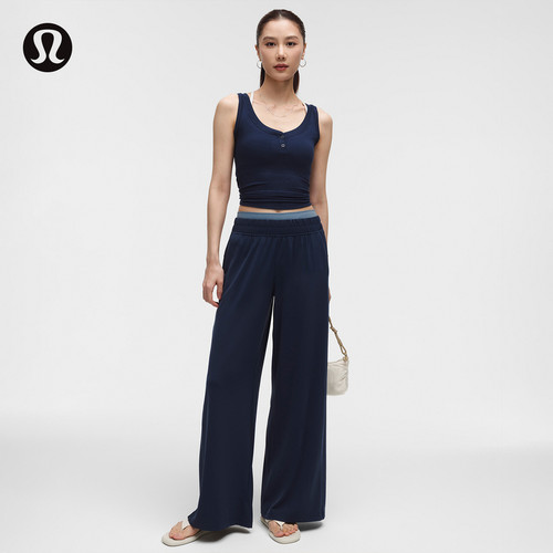 Silky Flowy 女士瑜伽中腰阔腿裤丨lululemon丨LW5JA9S