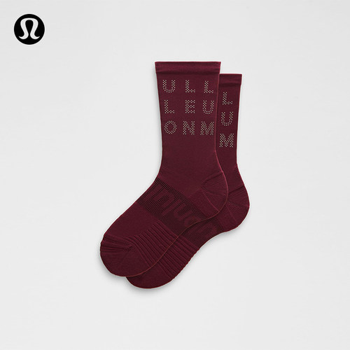 张翼祥同款Power Stride 中筒袜丨lululemon丨LU9EBTS