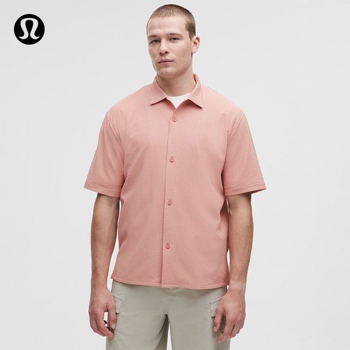 Textured 男士纹理古巴领短袖衬衫丨lululemon丨LM3FJMS