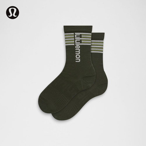 Power Stride 中筒袜 透湿丨lululemon丨LU9DBNS
