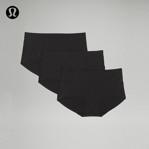 InvisiWear女士中腰平角内裤*3条 速干芯吸丨lululemon丨LW9DC6S