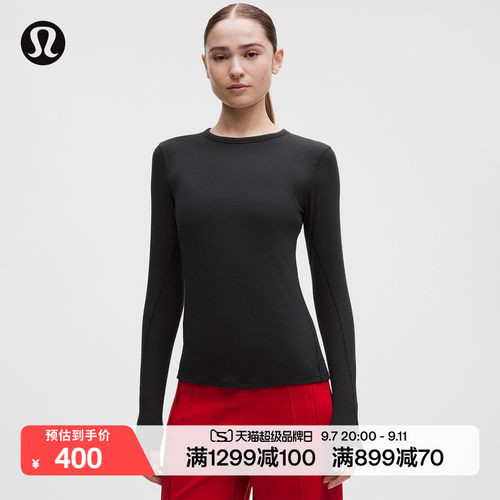 Hold Tight 女士紧身剪裁长袖 T 恤丨lululemon丨LW3JA6S