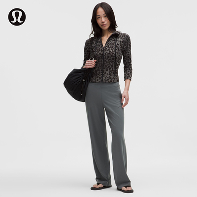 Groove 女士高腰阔腿裤*亚洲版型丨lululemon丨LW5IW3A